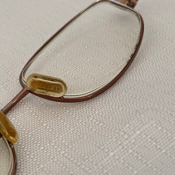 COACH Oriana 1023 Tan Pink Full Rim Eyeglass Frames Only with Case - Picture 16 of 16